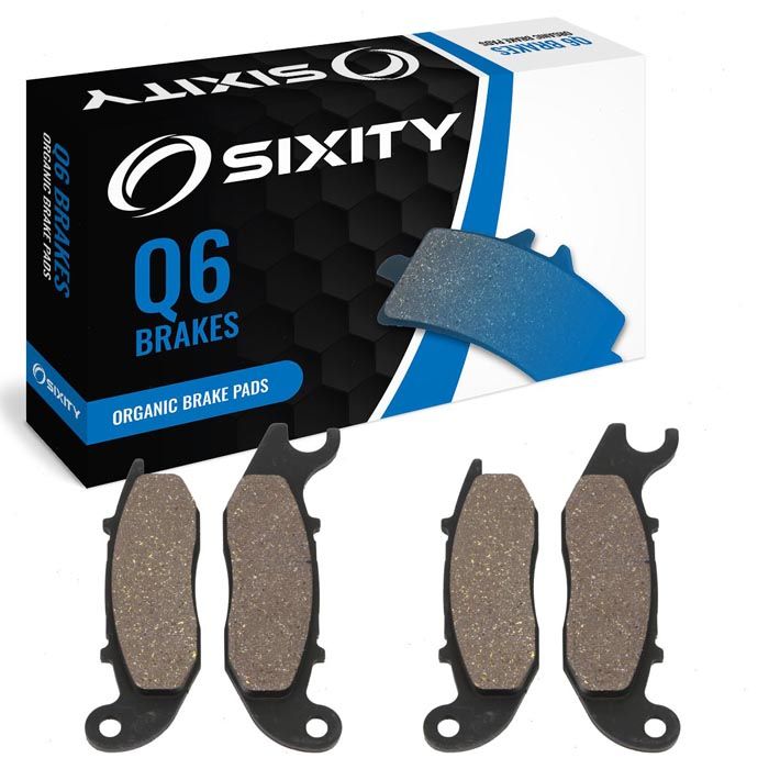 Sixity Organic Brake Pads FA465 FA465 Front + Rear Replacement Kit