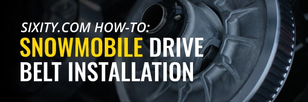 how to replace and install a snowmobile drive belt