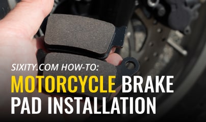 how to replace and install motorcycle brake pads