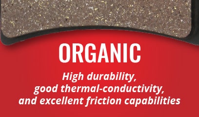 shop organic brake pads