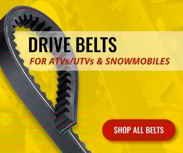 shop atv utv snowmobile drive belts