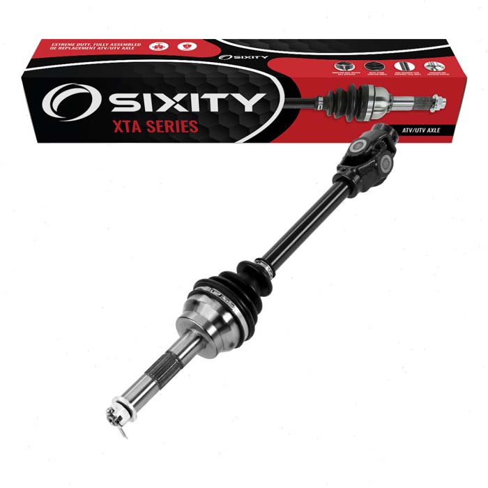 Sixity XTA Front Right Axle for 1995-2009 Polaris Diesel 455cc Magnum 325 4x4 425 6x6 500 Scrambler 400 Sportsman 335 HO DUSE RS