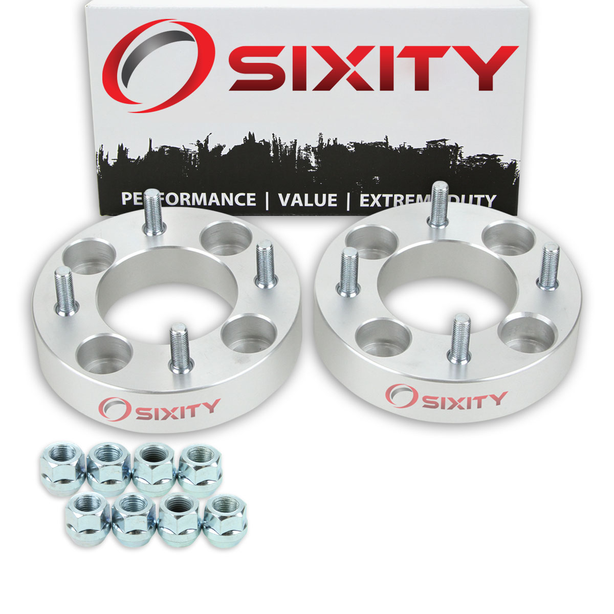Sixity 2 pc 1.25 Inch Can-Am Quest 500 650 4/110 Rear Wheel Spacers