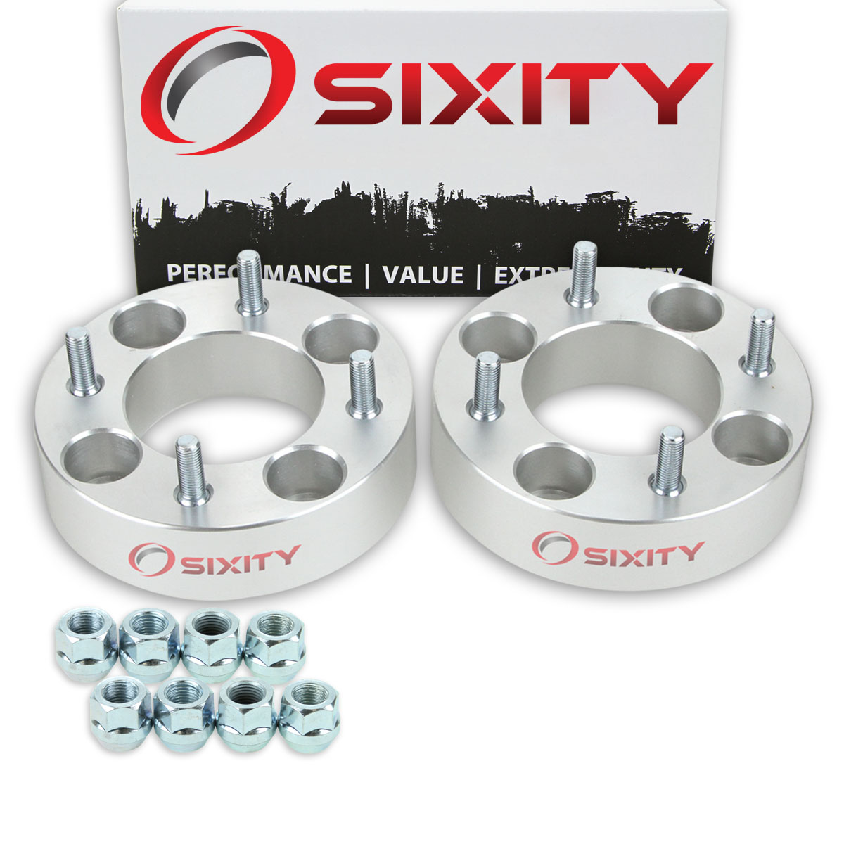 Sixity 2 pc 1.5 Inch 2007 E-TON Vector 250R 4/110 Front Wheel Spacers