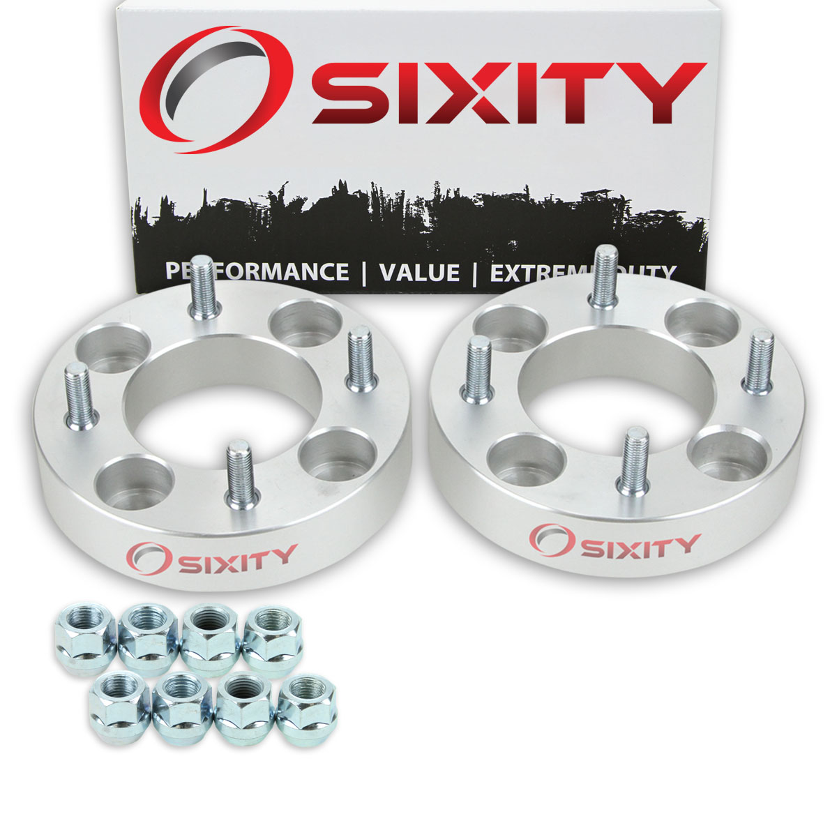 Sixity 2 pc 1.25 Inch 1986-1988 Honda TRX 200SX 4/110 Front Wheel Spacers