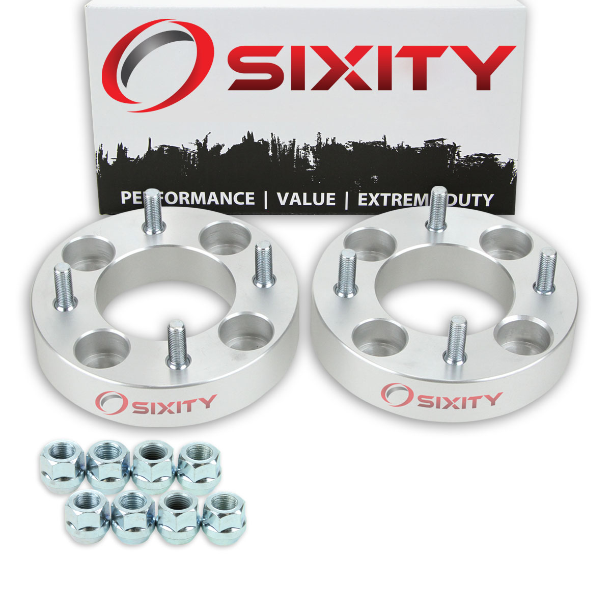 Sixity 2 pc 1.25 Inch Honda Recon TRX 250D 250ES 4/110 Front Wheel Spacers