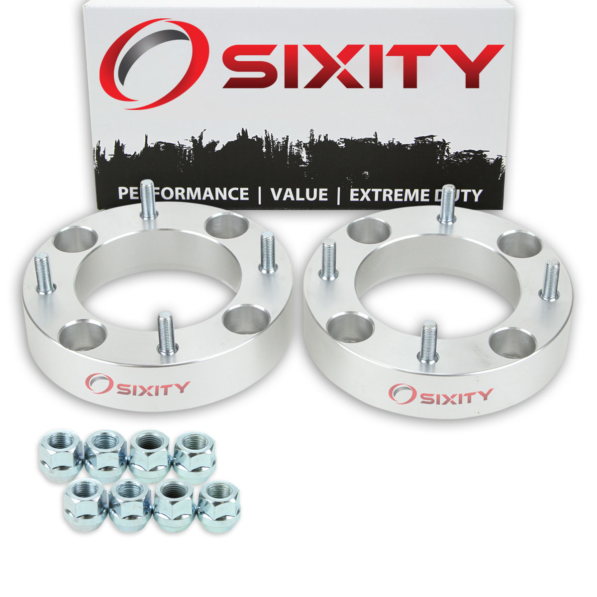 Sixity 2 pc 1.5 Inch 2000-2010 Honda TRX 250EX 4/144 Front Wheel Spacers