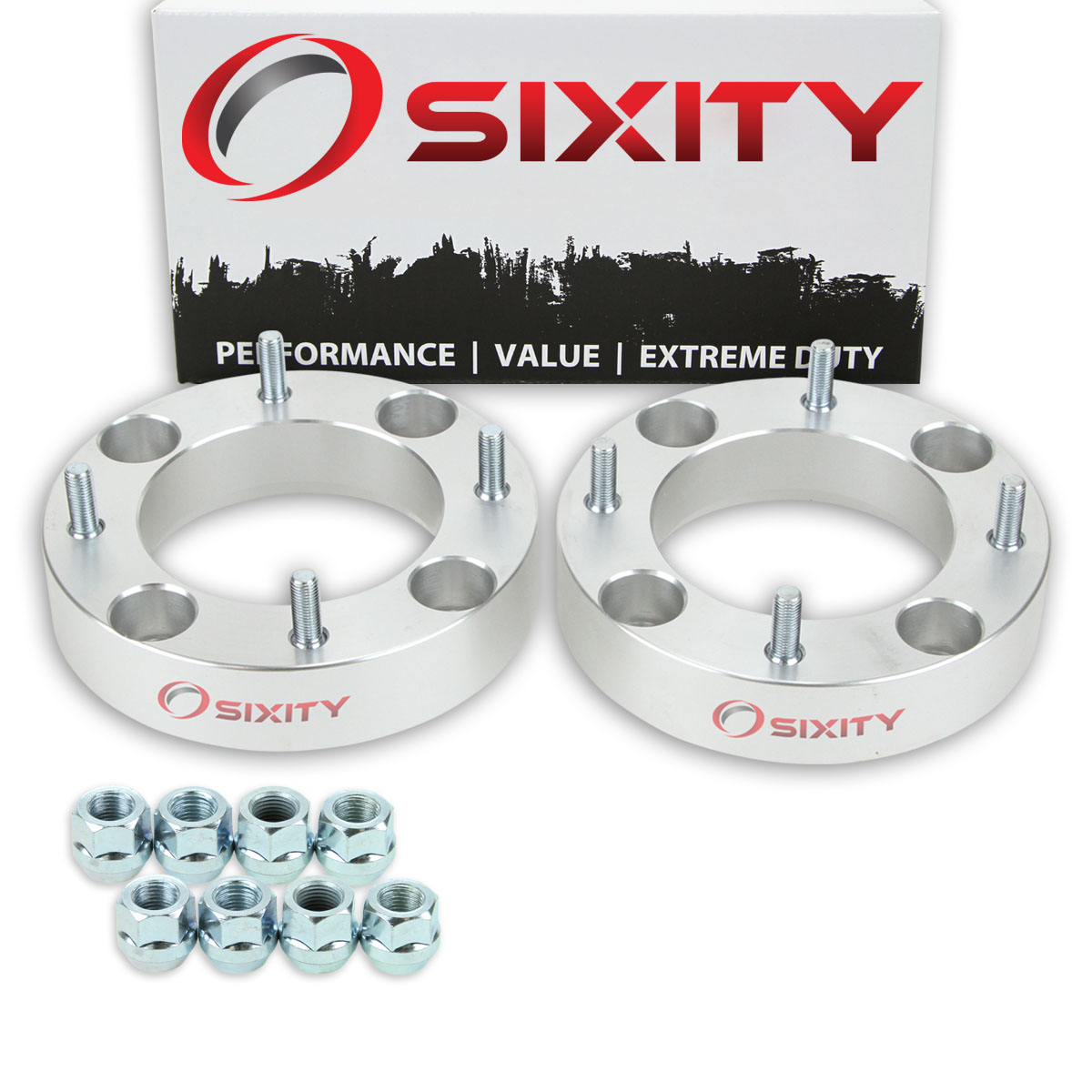 Sixity 2 pc 1.5 Inch 1986-1989 Honda TRX 250R 4/144 Front Wheel Spacers