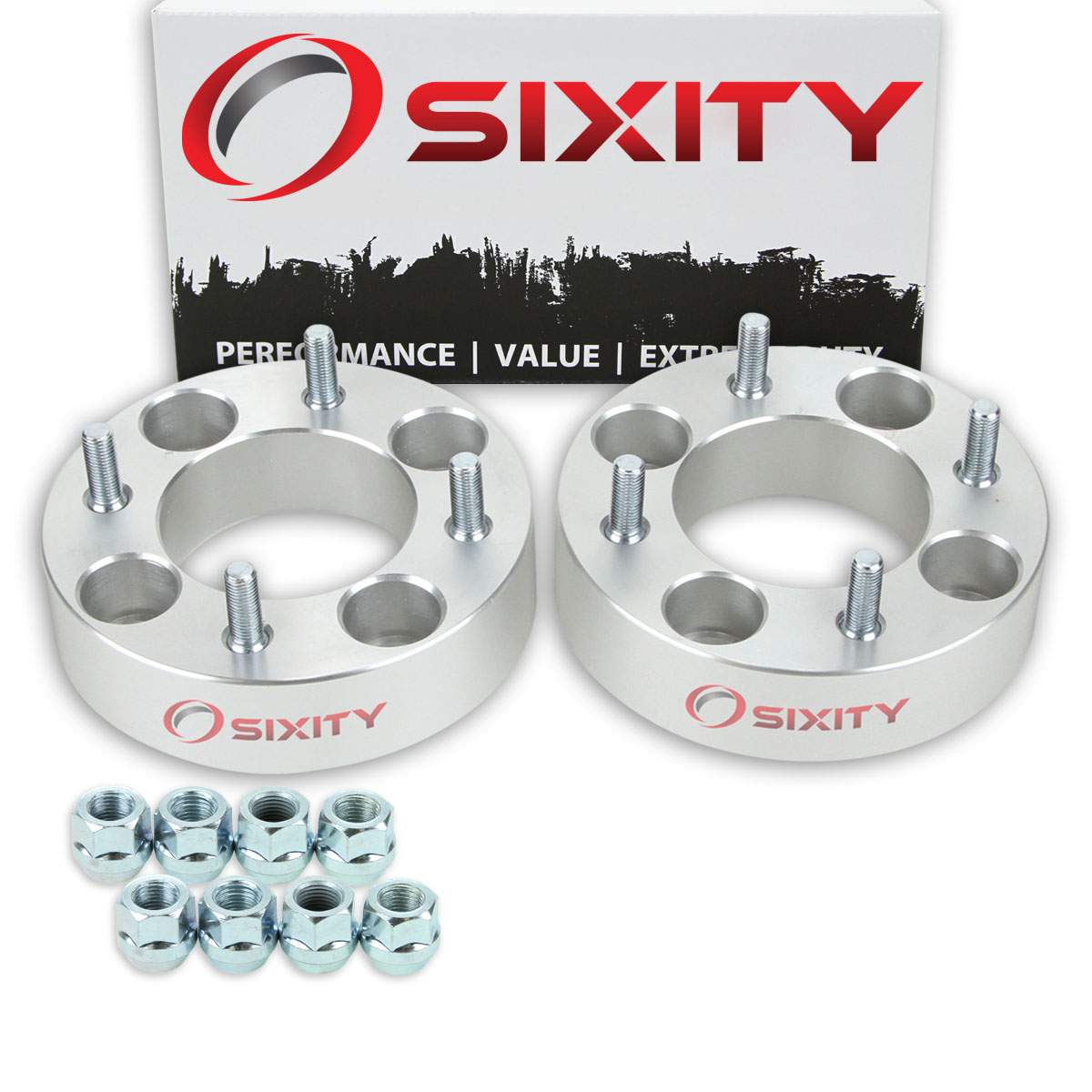 Sixity 2 pc 1.5 Inch 1988-2000 Honda TRX 300 2x4 4/110 Front Wheel Spacers