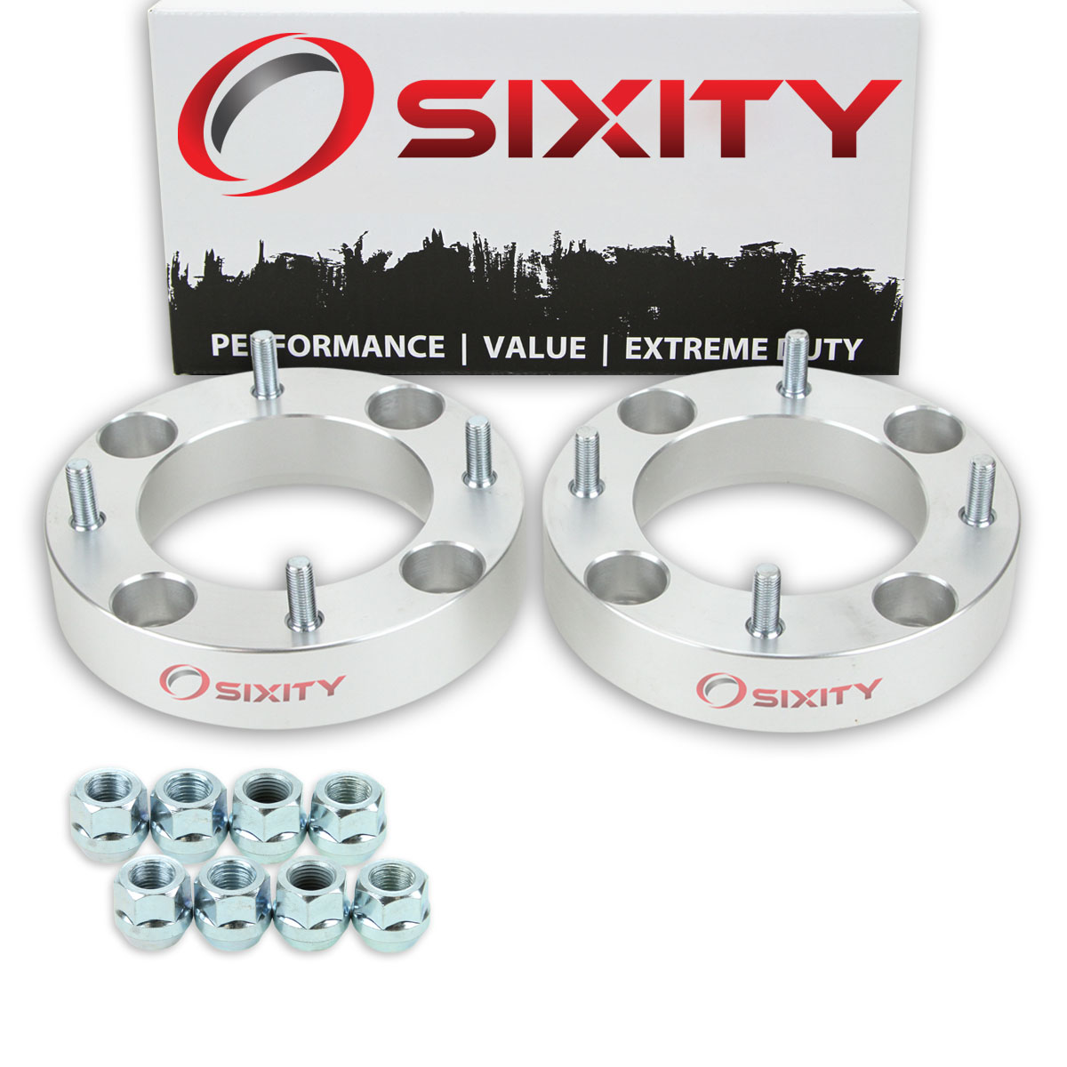 Sixity 2 pc 1.5 Inch 1993-2010 Honda TRX 300EX 4/144 Front Wheel Spacers