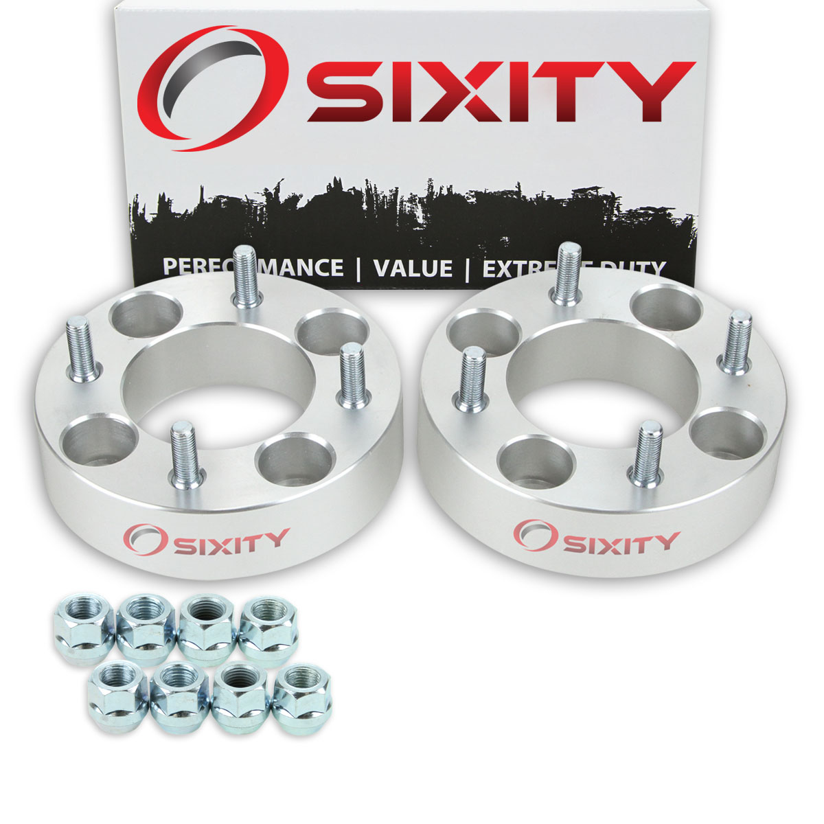 Sixity 2 pc 1.5 Inch Honda Rincon TRX 680 4/110 Front Wheel Spacers