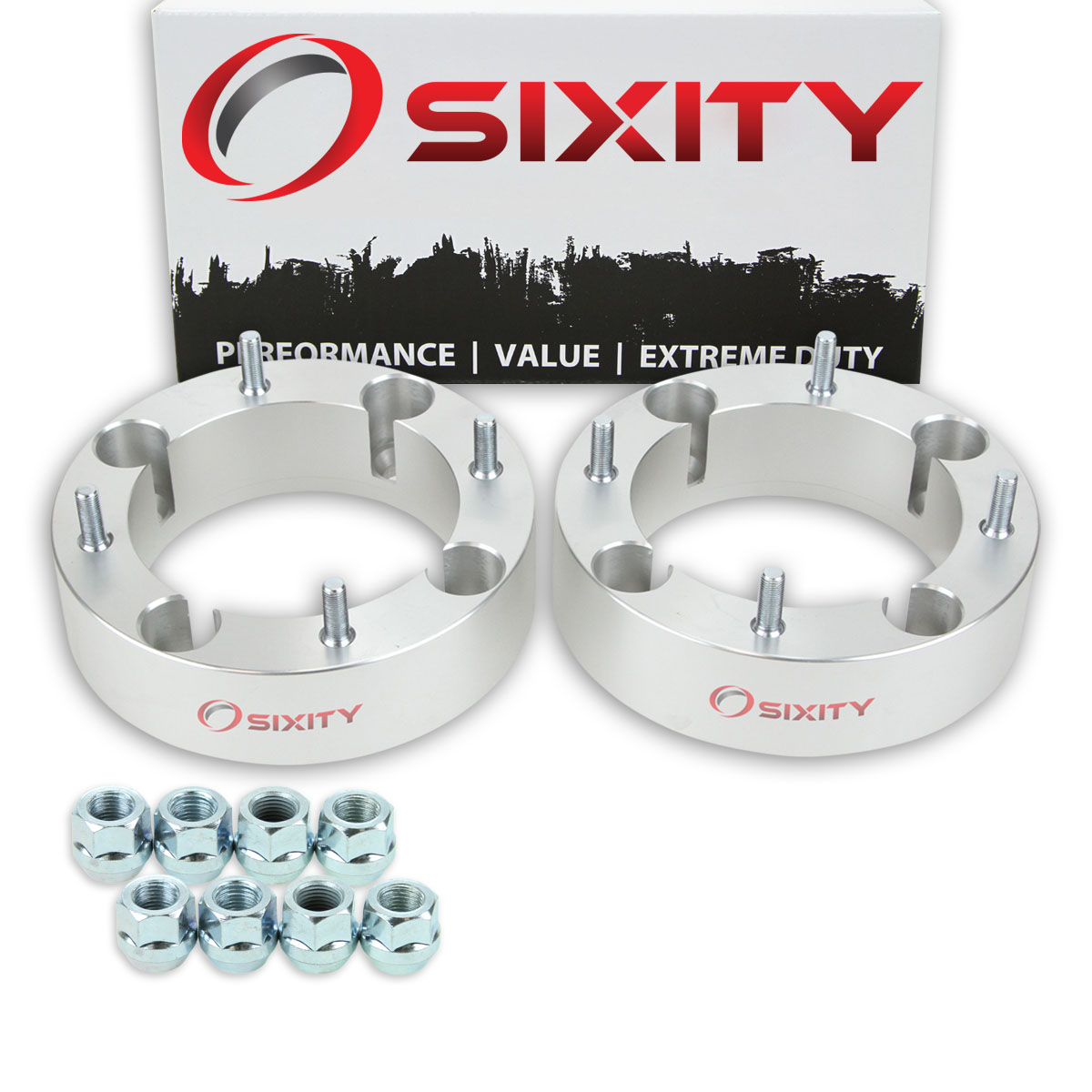 Sixity 2 pc 2 Inch Kawasaki Tecate 4 KXT 250 4/156 Front Wheel Spacers
