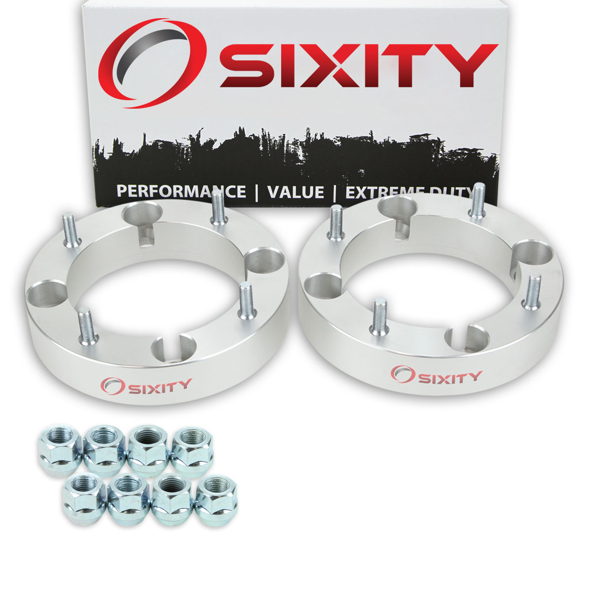 Sixity 2 pc 1.5 Inch 2008-2010 KTM 450XC 525XC 4/156 Front Wheel Spacers