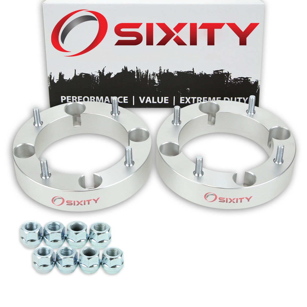 Sixity 2 pc 1.5 Inch Polaris Magnum 325 4/156 Front Wheel Spacers