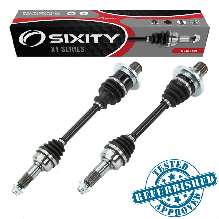 2 pc Sixity XT Refurbished Rear Left Right Axles for 2003-2008 Yamaha YFM660F Grizzly 4x4