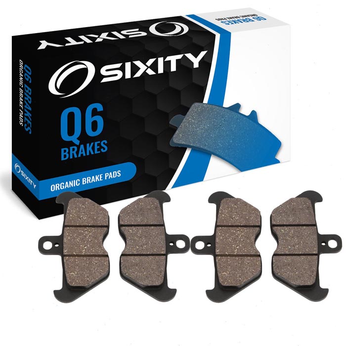 Sixity Front Organic Brake Pads 1994-2001 BMW R1100RT Spoke wheel