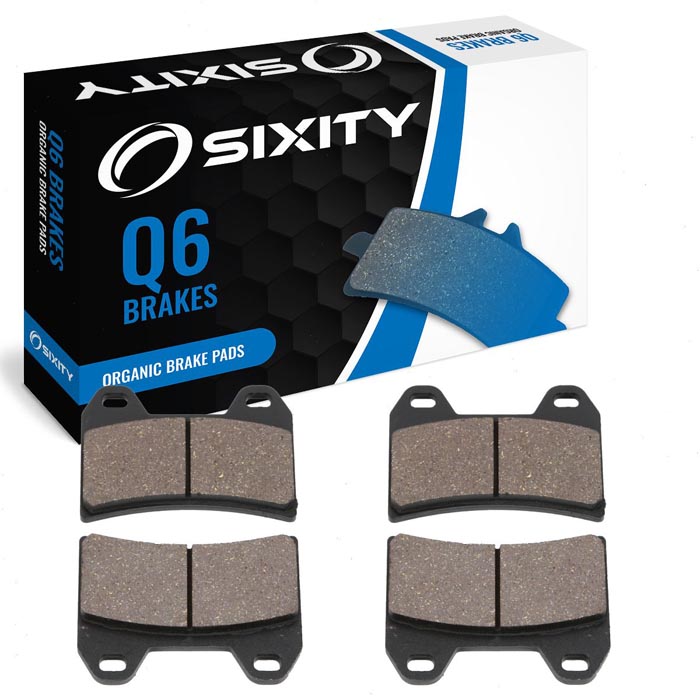 Sixity Front Organic Brake Pads 2005 Ducati Monster 620 Series 1 Twin Pin