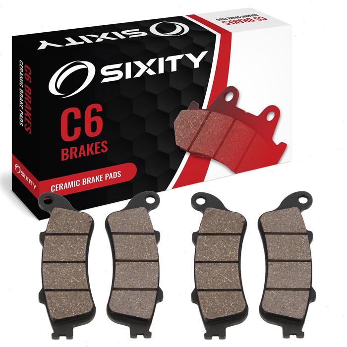 Sixity Front Ceramic Brake Pads 2002-2008 Honda VTX1800R Cast Model