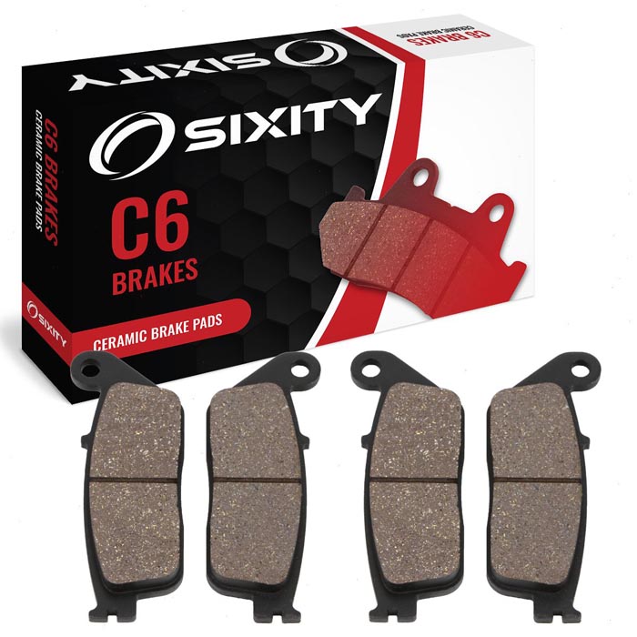 Sixity Front Ceramic Brake Pads 2004-2006 Triumph Tiger Cast Wheel From