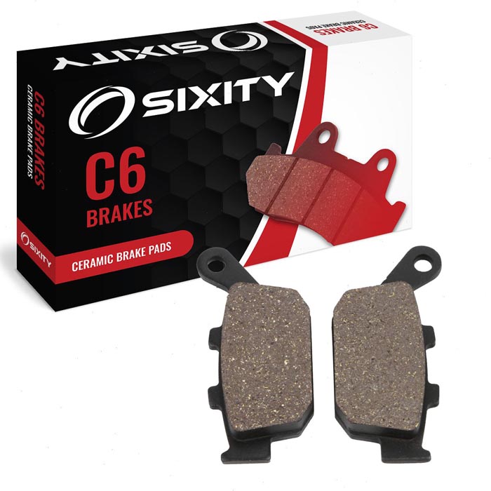 Sixity Rear Ceramic Brake Pads 1998-2000 Buell Countersunk Screws Fixing Disc