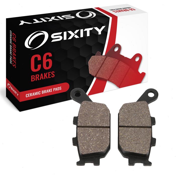 Sixity Rear Ceramic Brake Pads 2012-2014 Honda NC700X DCT ABS Auto G Box