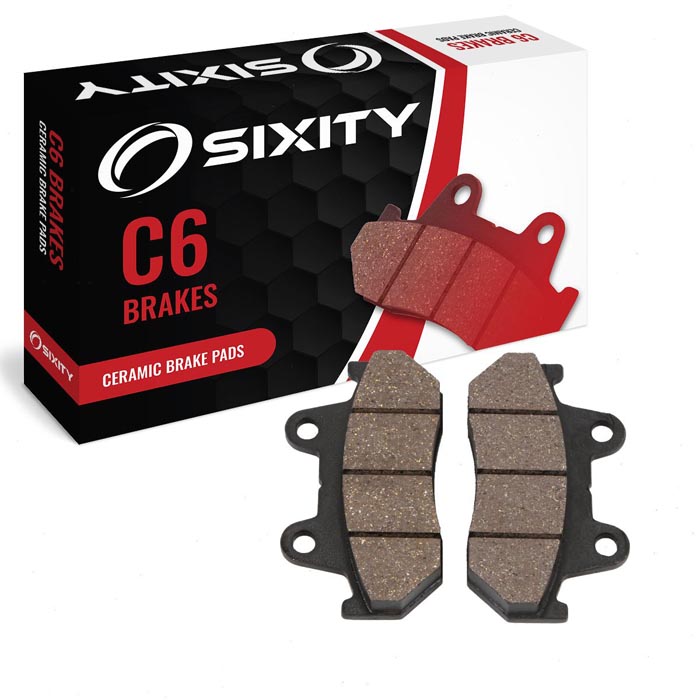 Sixity Rear Ceramic Brake Pads 1990-2000 Honda GL1500SE Gold Wing Special Edition