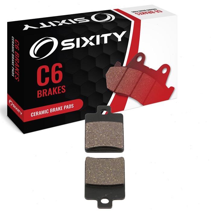 Sixity Rear Ceramic Brake Pads 2005-2009 CPI GTR 150 2 Pin Front Caliper