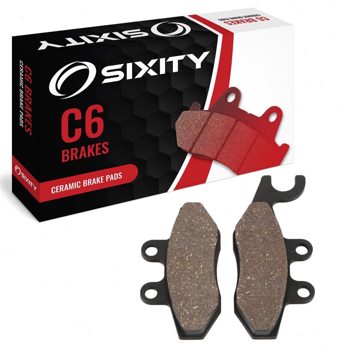 Sixity Rear Ceramic Brake Pads 2010-2012 Piaggio BV 300 Tourer