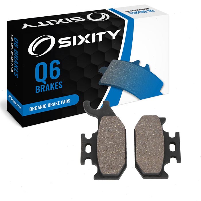 Sixity Organic Brake Pads FA307 Rear Replacement Kit
