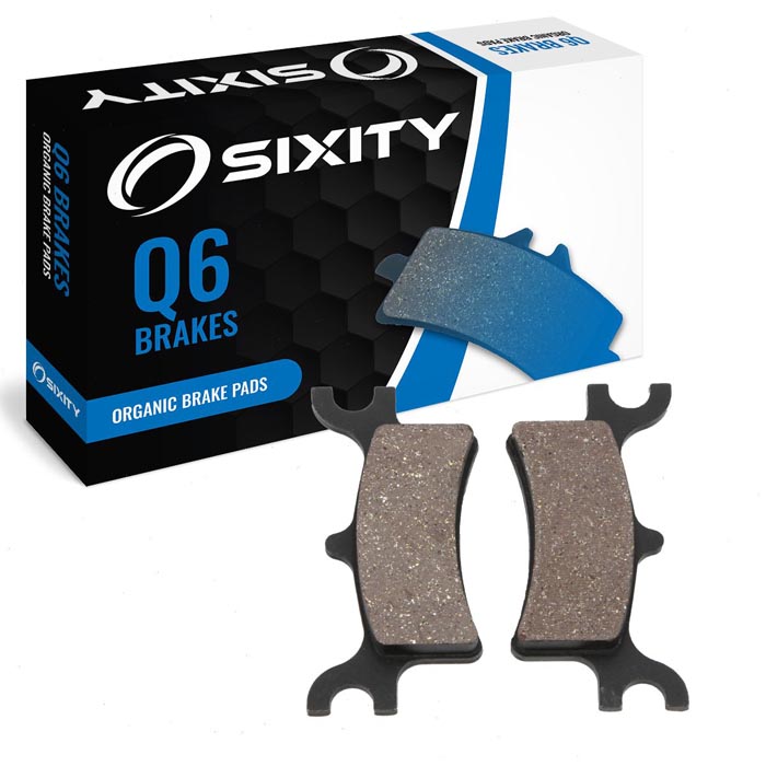 Sixity Organic Brake Pads FA314 Rear Replacement Kit