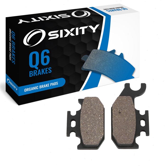 Sixity Organic Brake Pads FA317 Rear Replacement Kit