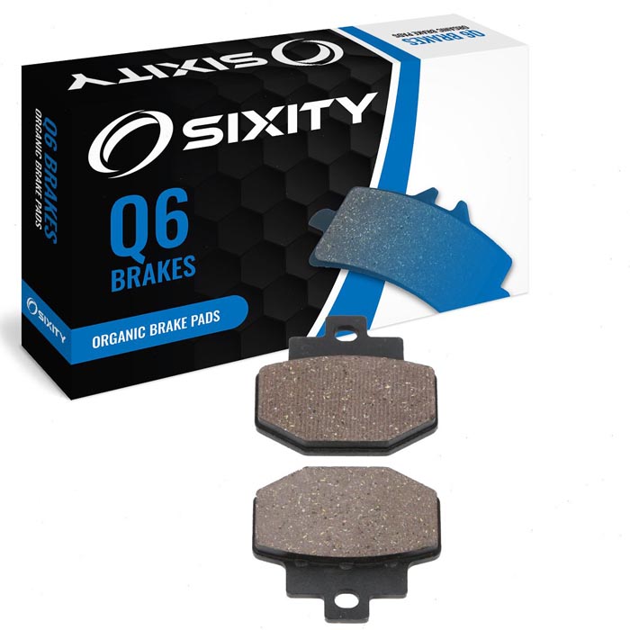 Sixity Organic Brake Pads FA321 Rear Replacement Kit