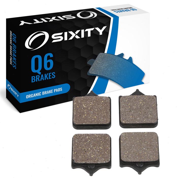 Sixity Organic Brake Pads FA322/4 Rear Replacement Kit