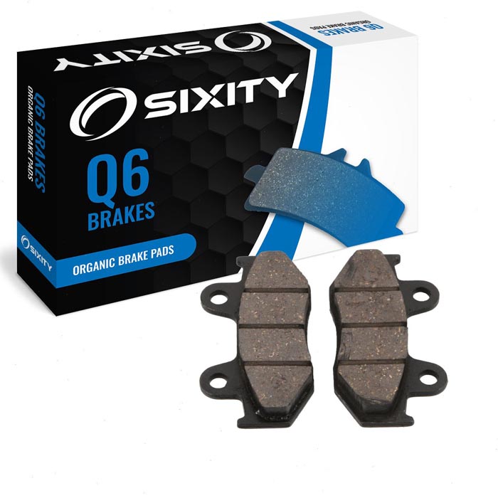 Sixity Organic Brake Pads FA323 Rear Replacement Kit