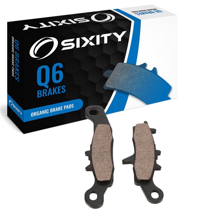 Sixity Organic Brake Pads FA342 Rear Replacement Kit