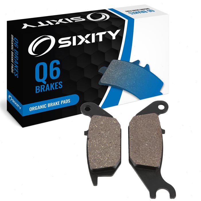 Sixity Organic Brake Pads FA343 Rear Replacement Kit