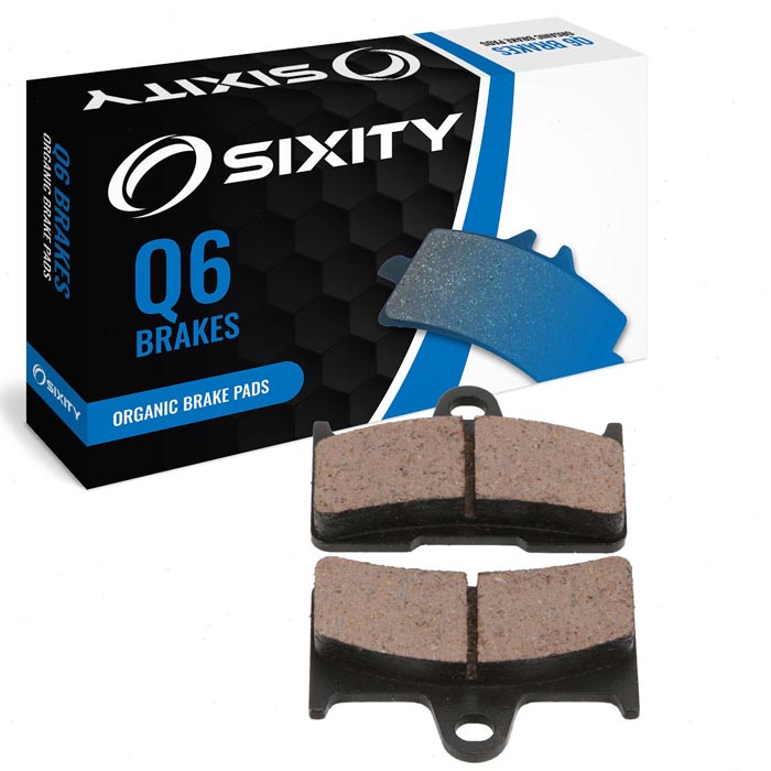 Sixity Organic Brake Pads FA344 Rear Replacement Kit