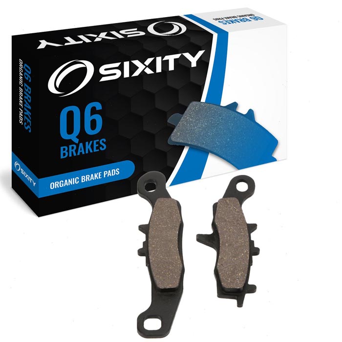 Sixity Organic Brake Pads FA349 Rear Replacement Kit