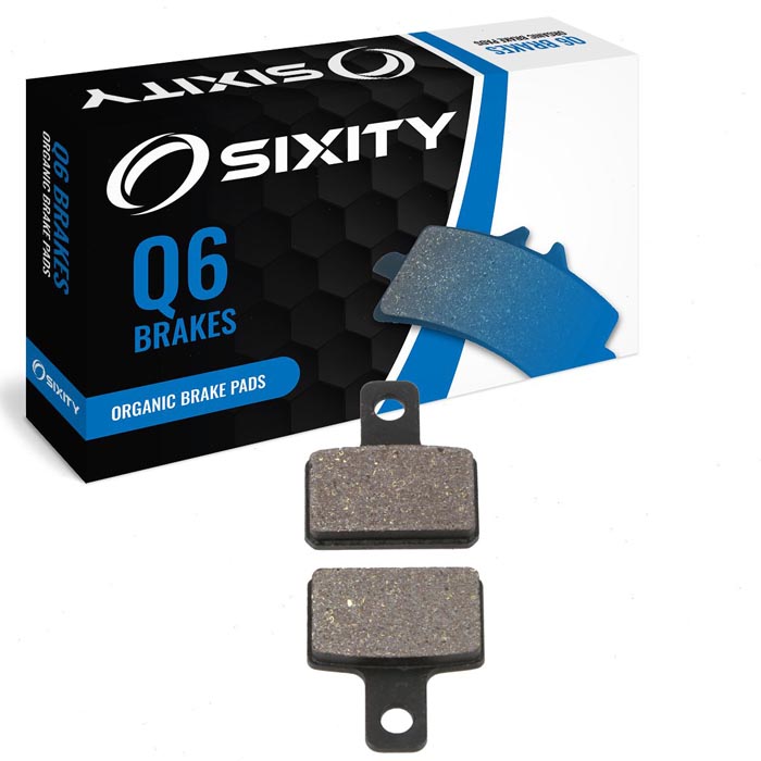 Sixity Organic Brake Pads FA351 Rear Replacement Kit