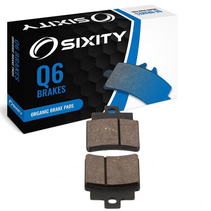 Sixity Organic Brake Pads FA355 Rear Replacement Kit